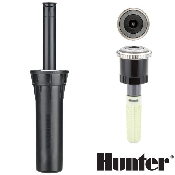 Zraszacz statyczny Pro-S z dyszą 3000 MP Rotator 360 stopni firmy Hunter o zasięgu 7,6m-9,1m