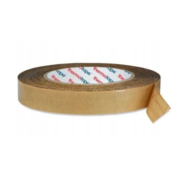 Taśma do folii dwustronna Thermotape Yellow 50mm x 25m